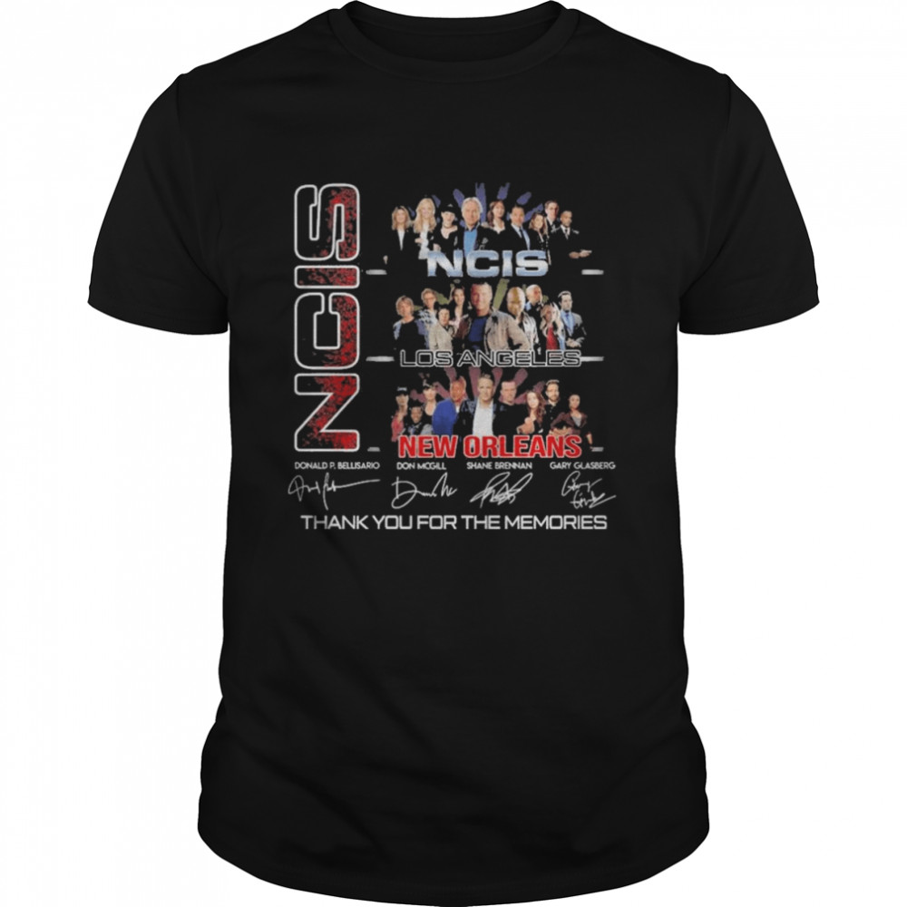NCIS Los Angeles New Orleans signatures thank you for the memories 2022 shirt Classic Men's T-shirt