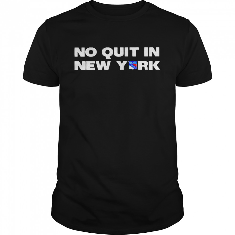 No Quit In New York Rangers logo 2022 T-shirt