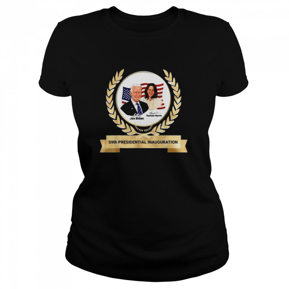 59th presidential inauguration joe biden kamala harris gold shirt Classic Women's T-shirt