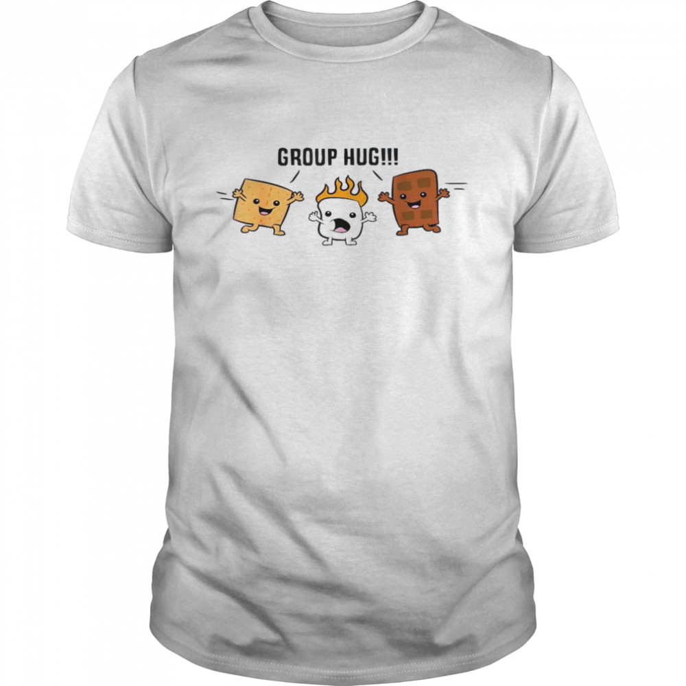 Group Hug S’mores Campfire Marshmallow Chocolate Smores  Classic Men's T-shirt