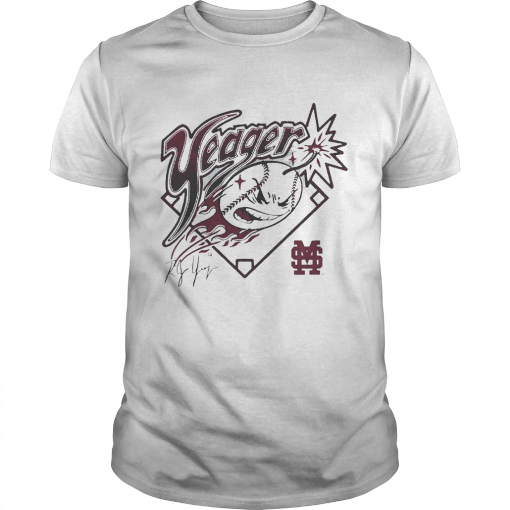 Mississippi State Rj Yeager Homerun T-shirt Classic Men's T-shirt