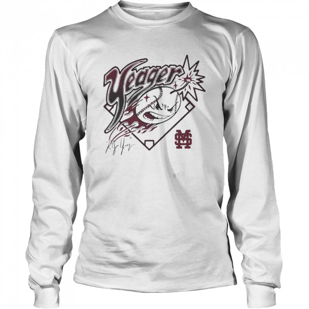 Mississippi State Rj Yeager Homerun T-shirt Long Sleeved T-shirt