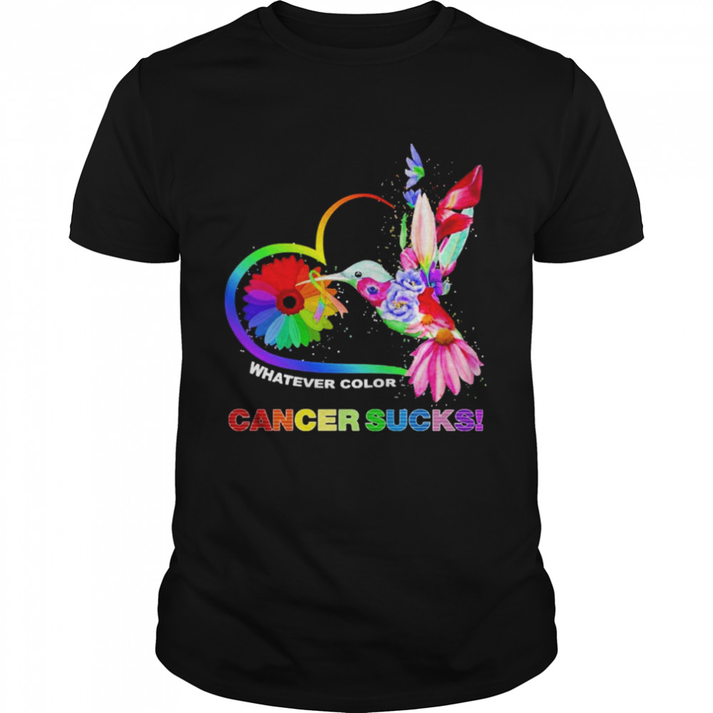 Bird Whatever Color Cancer Sucks Shirt
