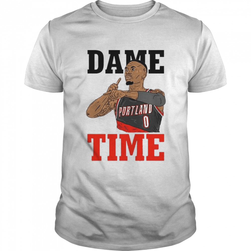 Dame time art damian lillard shirt Classic Men's T-shirt