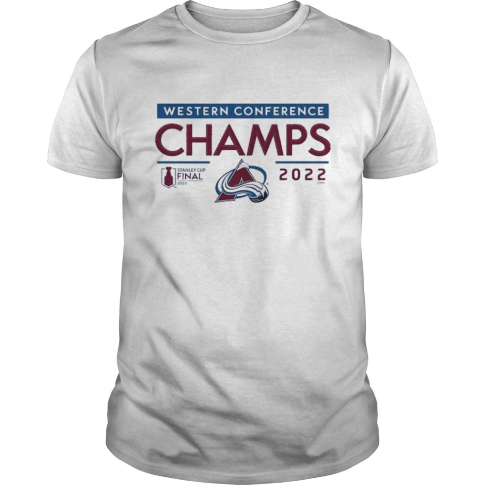 Colorado Avalanche 2022 Western Conference Champions Locker Room T-Shirt