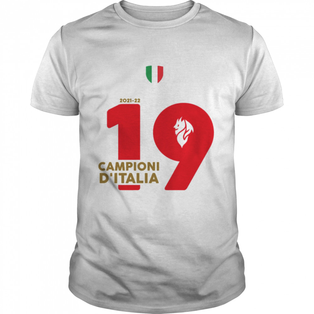 D’italia Champions Of Italy 2022 Ac Milan Campioni shirt
