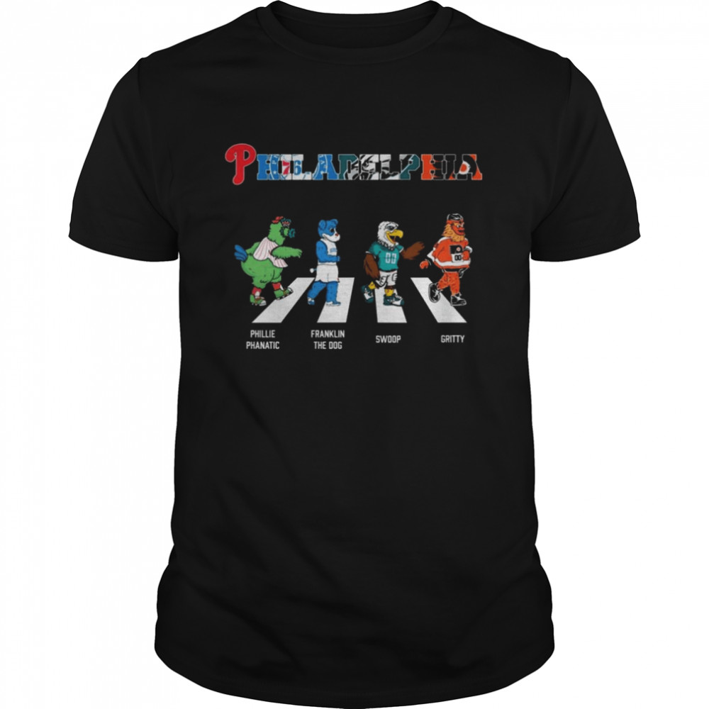 The Philadelphia Sports Team Mascot Abbey Road Signatures  Classic Men's T-shirt