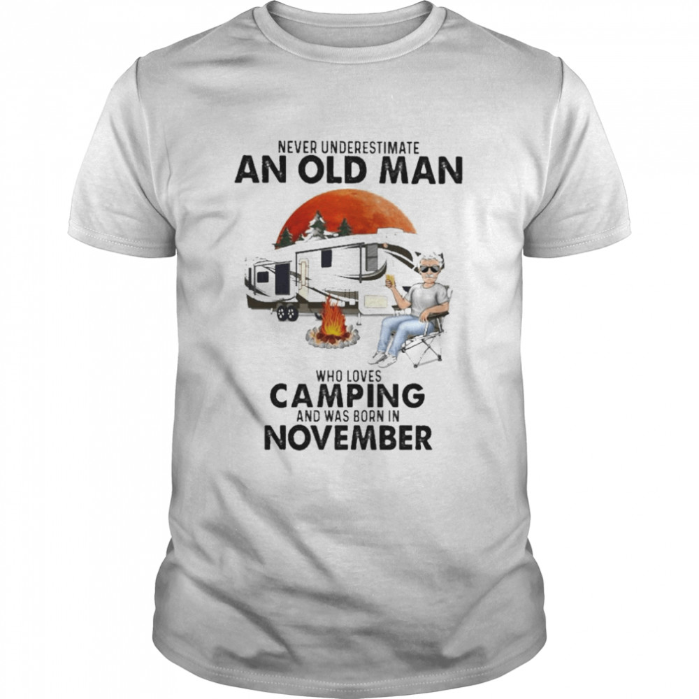3XL This Old Man Was Born In November Is Me Tshirt Men White M