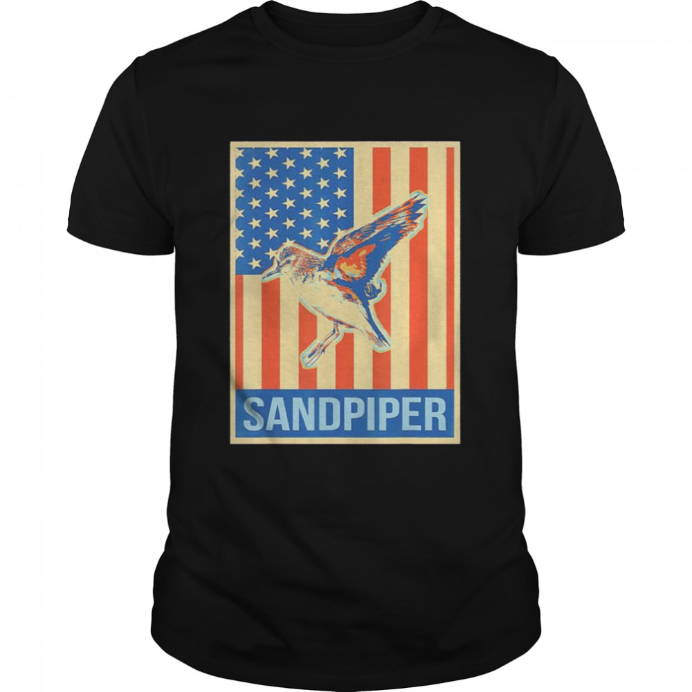 Vintage US Flag Sandpiper shirt