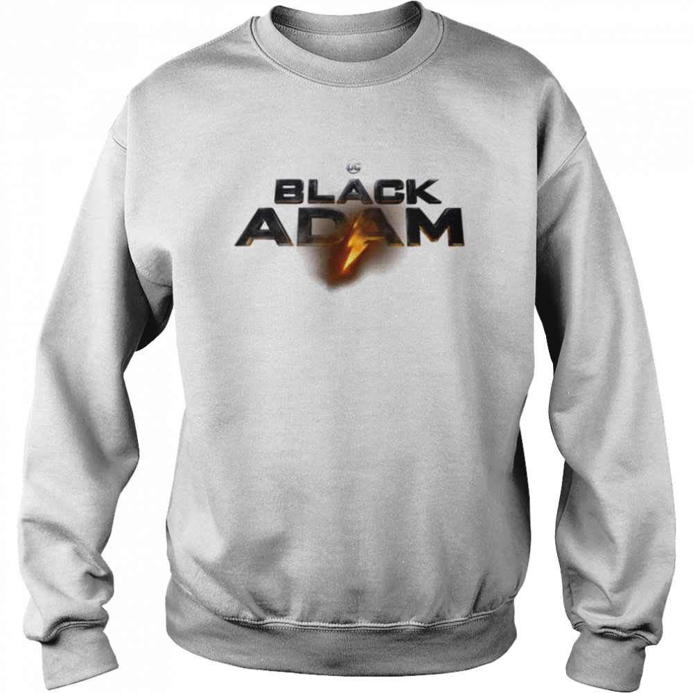 DC BLACK ADAM Title Logo Full Color Black/White Seatbelt Belt - Black —  Buckle-Down