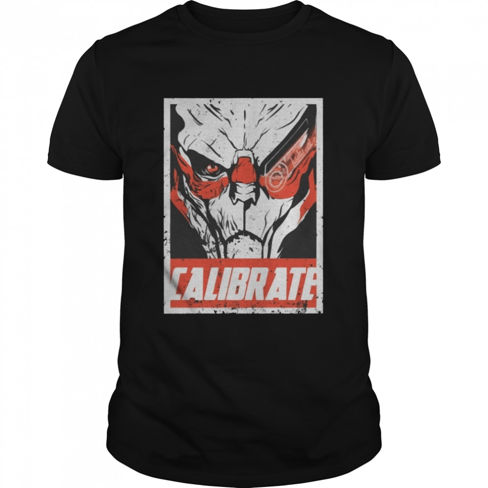 Calibrate Like A Vakarian Mass Effect Bioware For Gamers shirt