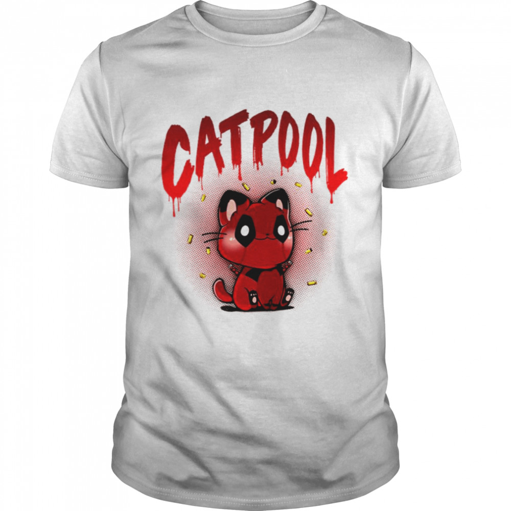 Catpool Deadpool shirt