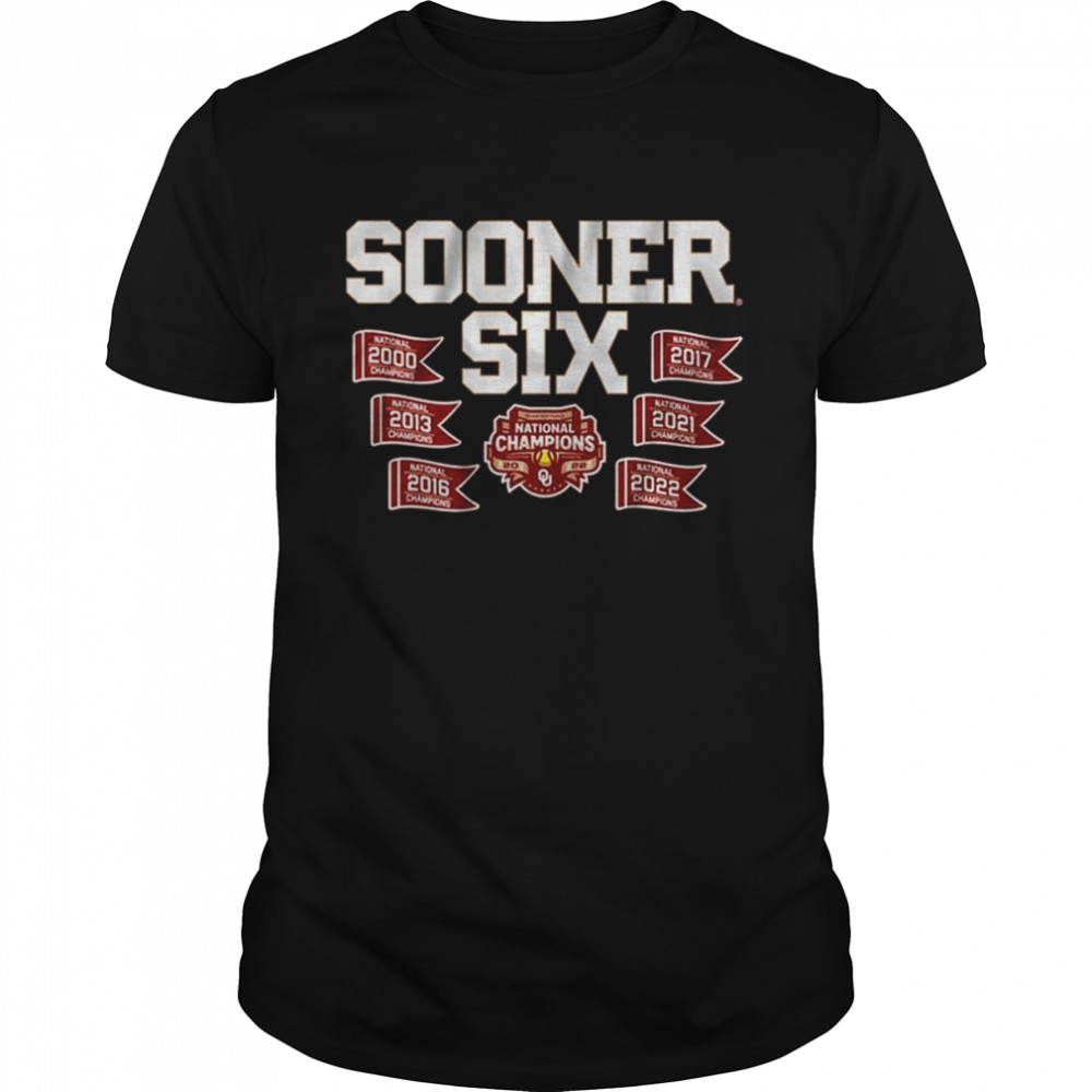 Oklahoma Softball Sooner Six Championship 2000 2022 Shirt
