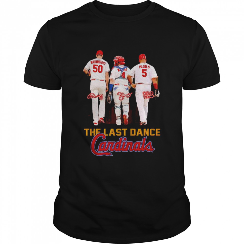 St. Louis Cardinals Adam Wainwright Yadier Molina And Pujols The Last Dance shirt Classic Men's T-shirt