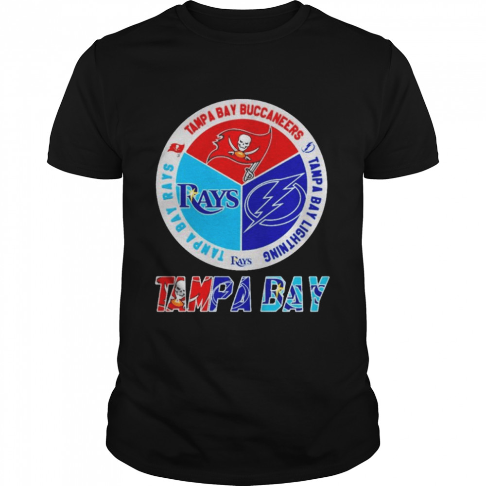 Tampa Bay Rays Tampa Bay Buccaneers Tampa Bay Lightning Logo shirt