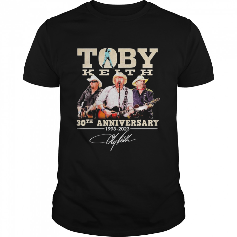Toby Keith 30th Anniversary 1993 2023 Signatures  Classic Men's T-shirt