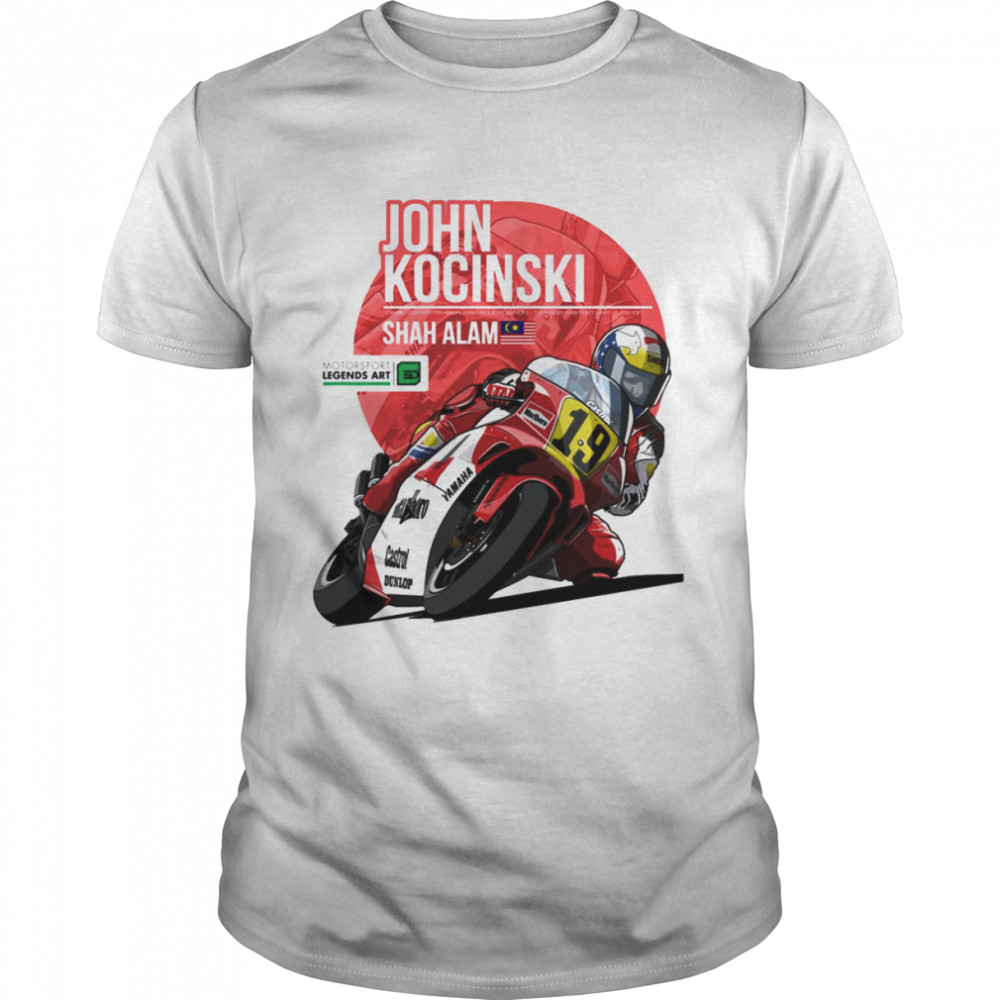 John Kocinski 1991 Shah Alam Motorcycle Race shirt