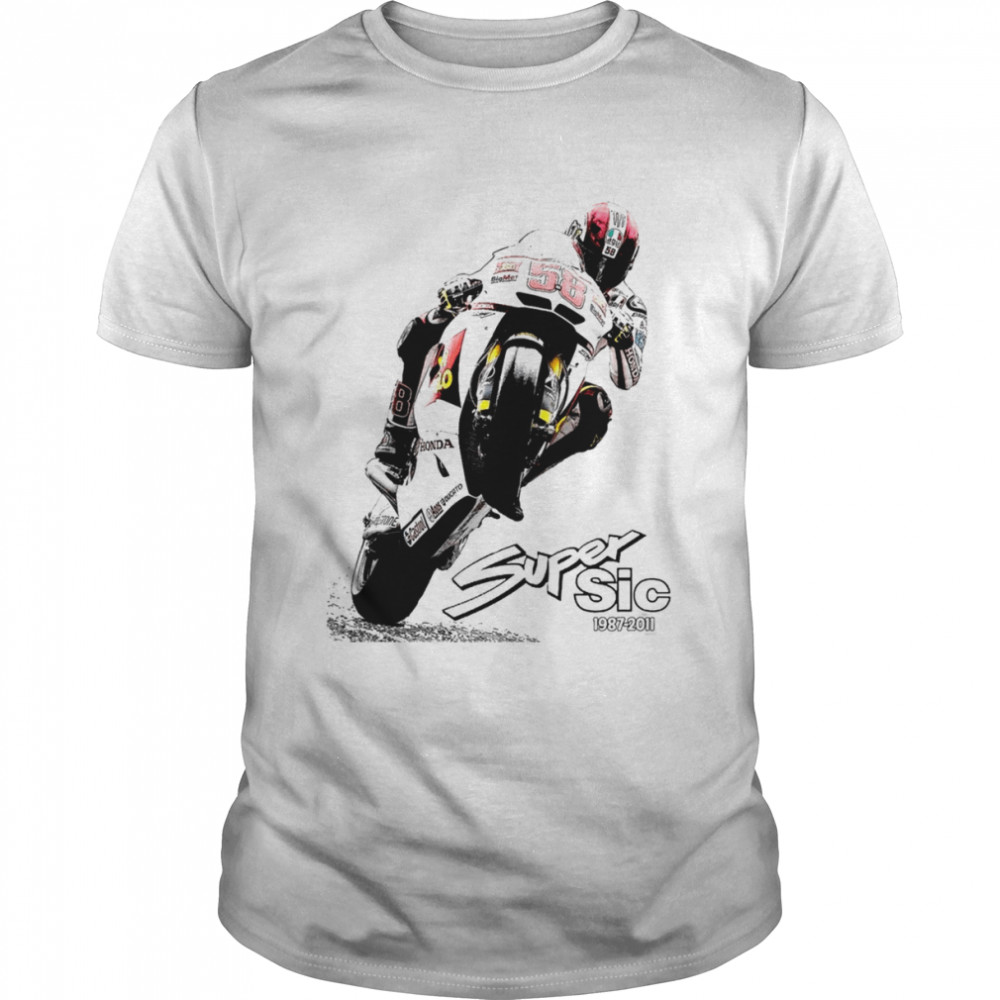 Super Sic Marco Simoncelli Tribute Motorcycle Race shirt