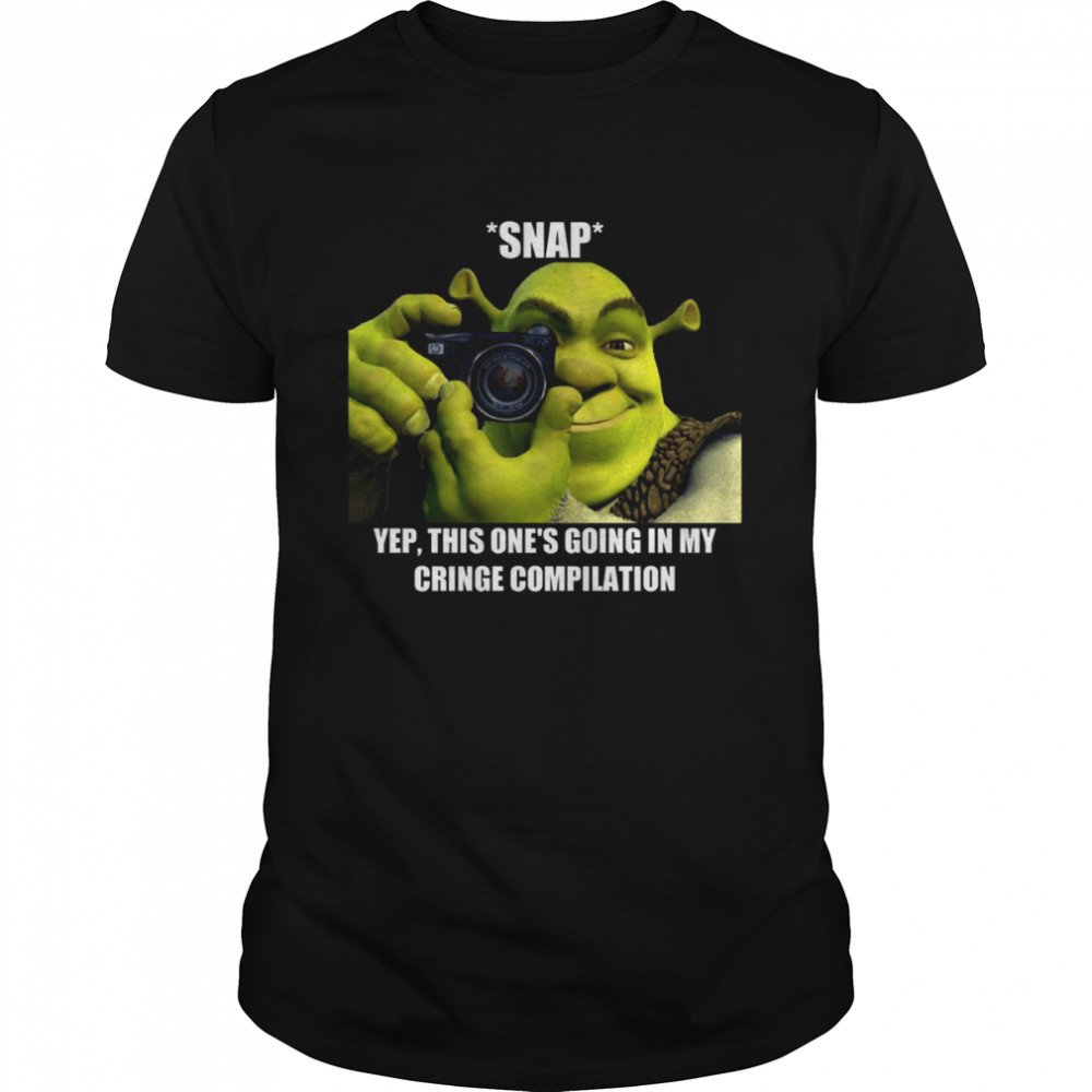 Yep This One’s Going In My Cringe Compilation Shrek Meme shirt Classic Men's T-shirt