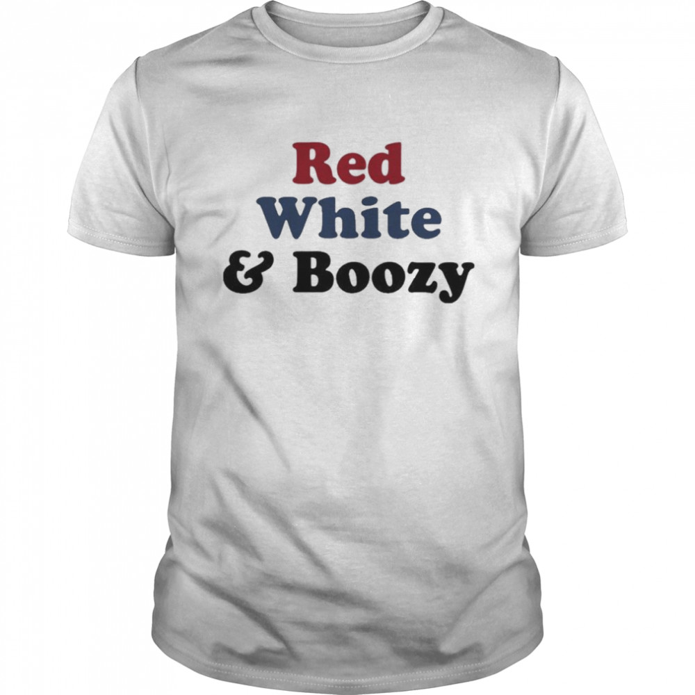 Gisele Barreto Fetterman Red White Boozy  Classic Men's T-shirt