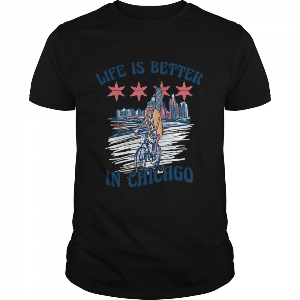 Life Is Better Chicago  Classic Men's T-shirt