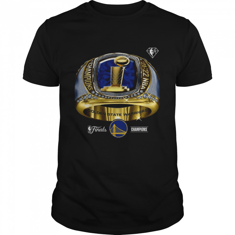 Golden State Warriors 2022 NBA Finals Champions Bling Ring T- Classic Men's T-shirt