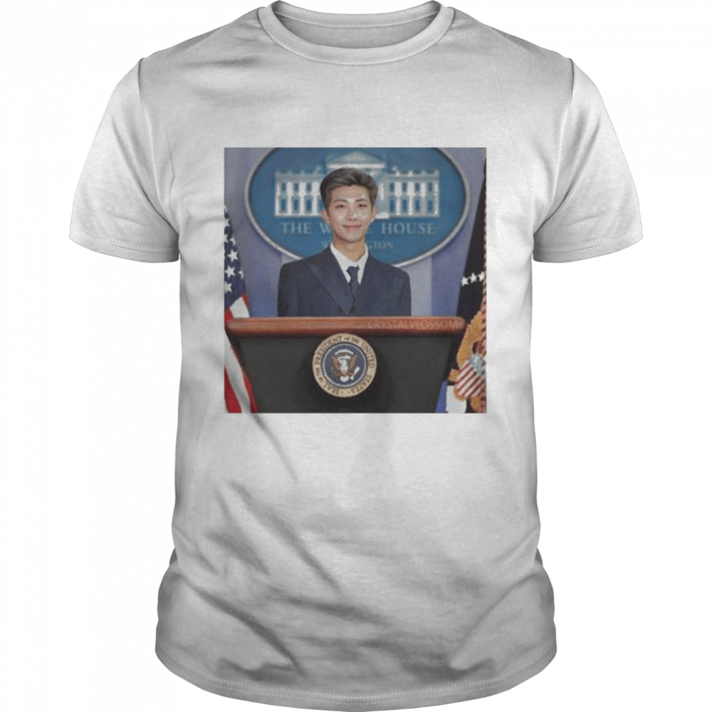Namjoon For President 2022 White House Bts Kpop Band T- Classic Men's T-shirt