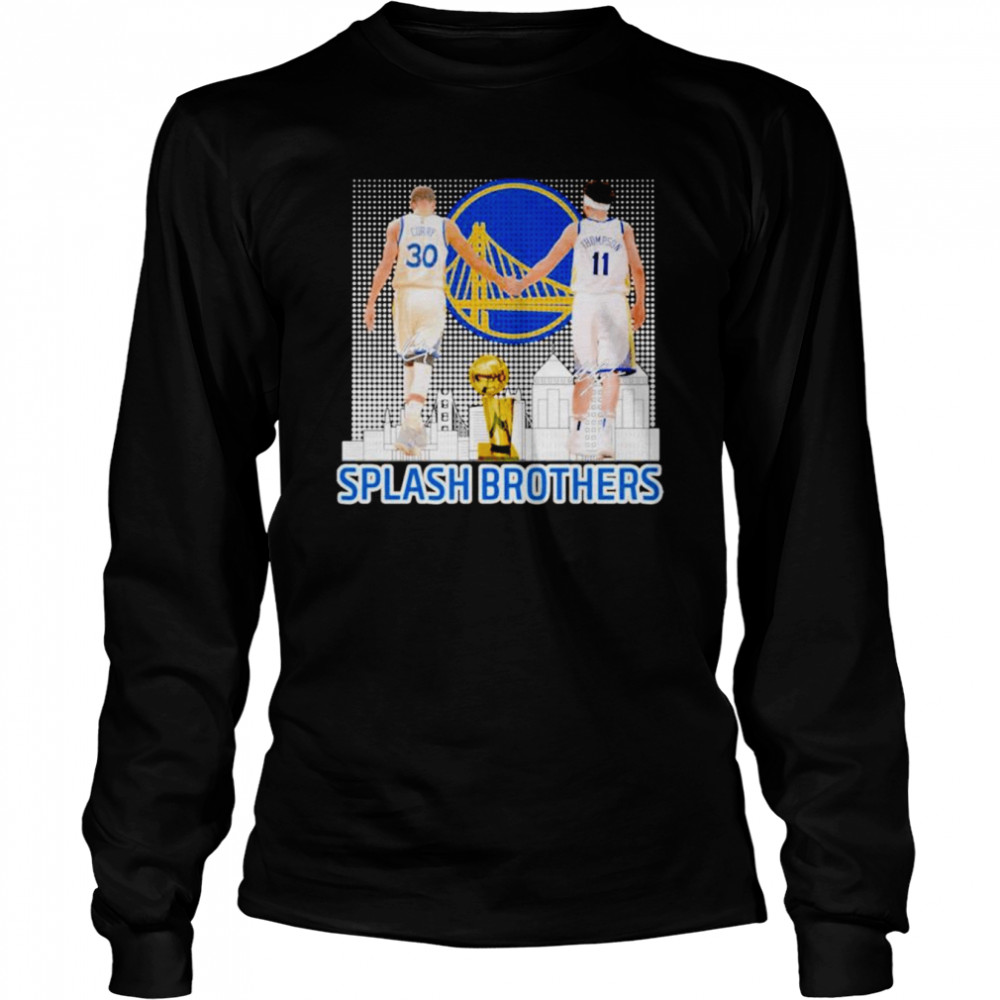 Stephen Curry and Klay Thompson Splash Brothers shirt Long Sleeved T-shirt