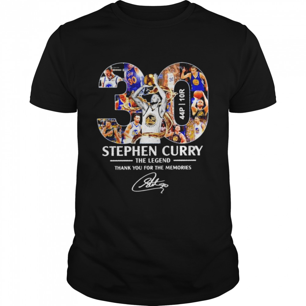 30 Stephen Curry Golden State Warriors the Legend thank you for the memories signature shirt Classic Men's T-shirt
