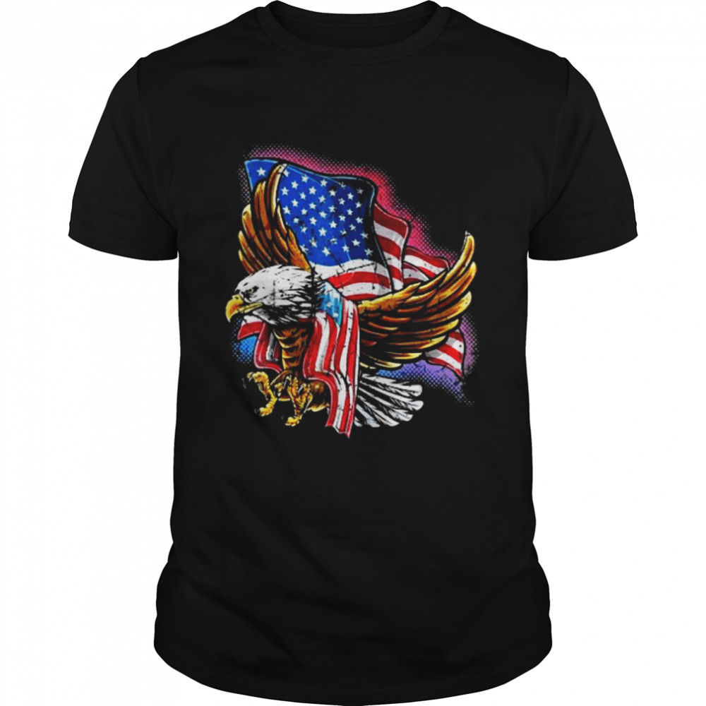 4th Of July Bald Eagle Patriotic Stars Stripes American Flag Shirt