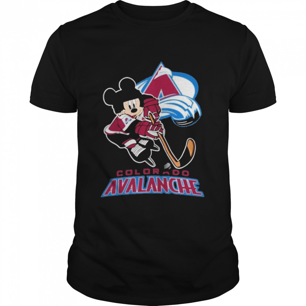 Colorado Avalanche Mickey Mouse Disney Hockey Stanley Cup Champions  Classic Men's T-shirt