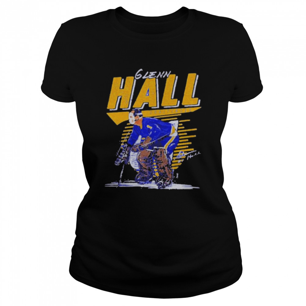 Glenn Hall St Louis Blues Comet Signature T- Classic Women's T-shirt