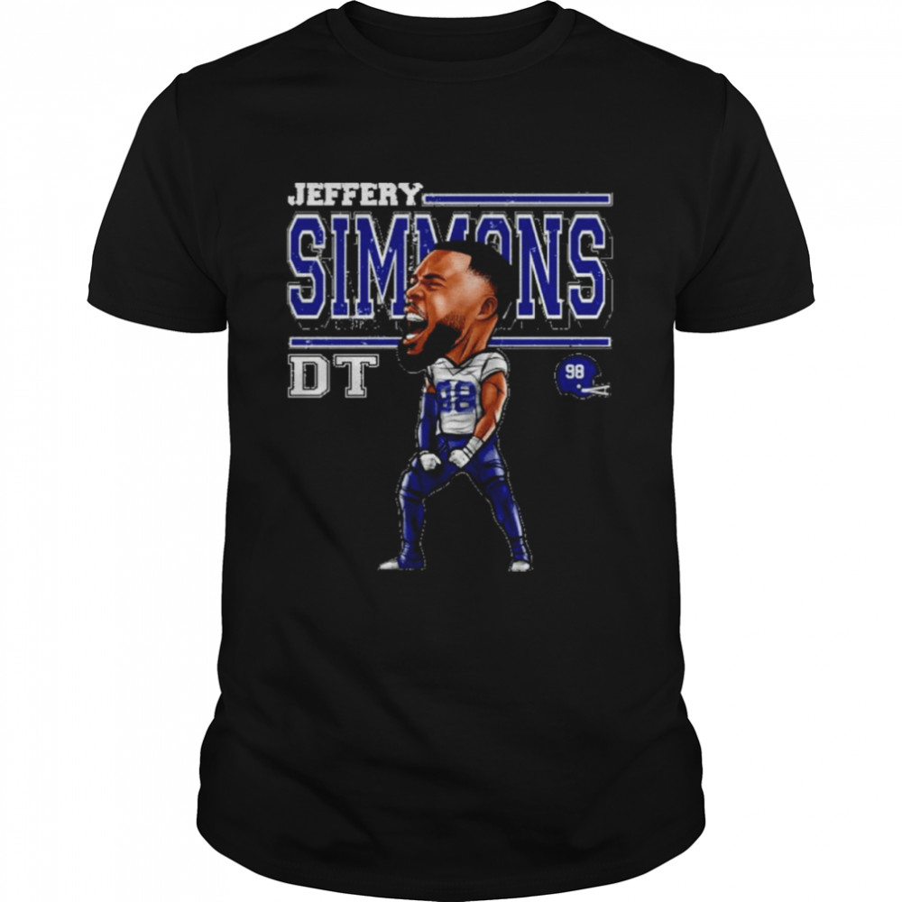 Jeffery Simmons Tennessee Cartoon Football Shirt