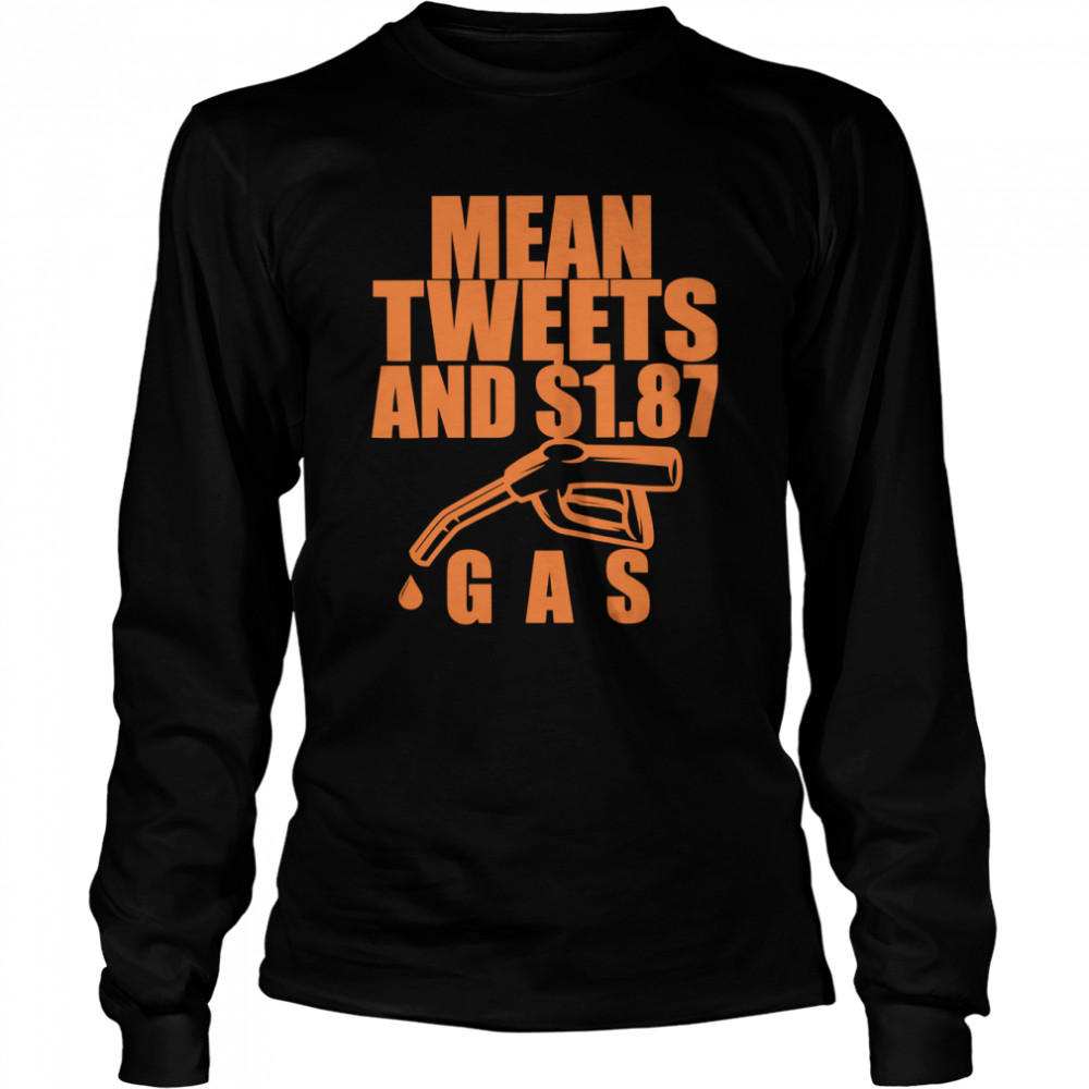 Mean Tweets and $1.87 gas Right Now $1.87 gas  Long Sleeved T-shirt