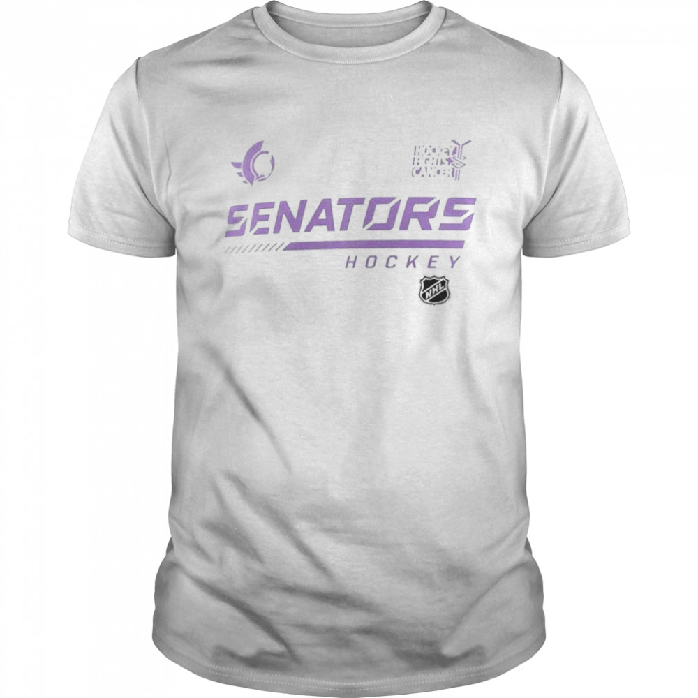 Ottawa Senators Fanatics Branded NHL Hockey Fights Cancer  Classic Men's T-shirt
