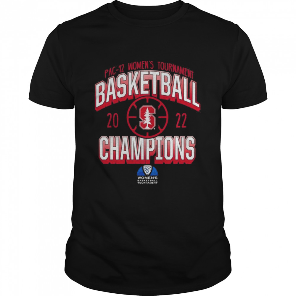 Stanford Cardinal 2022 PAC-12 Women’s Basketball Conference Tournament Champions T-Shirt