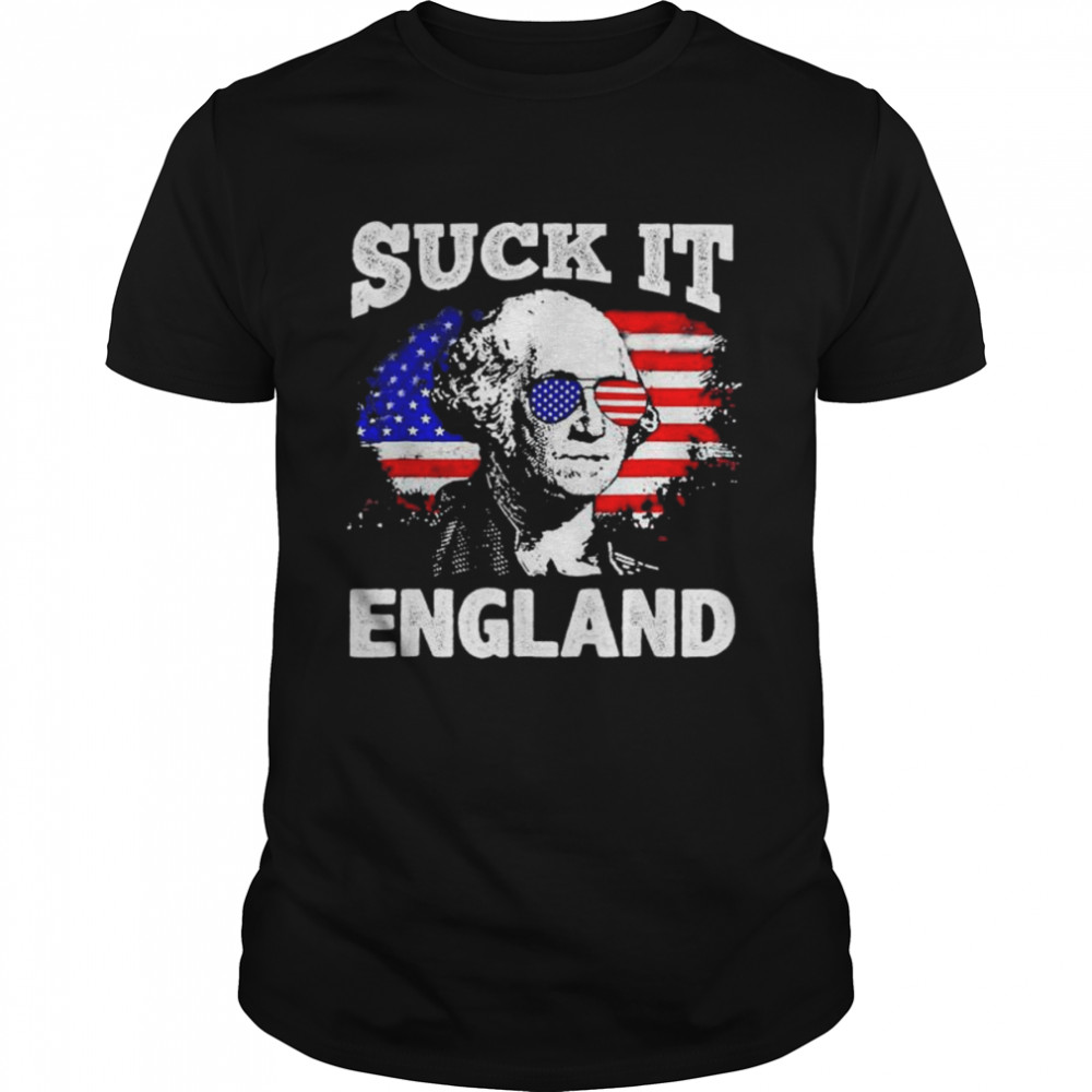Suck it england 4th of july flag patriotic shirt Classic Men's T-shirt
