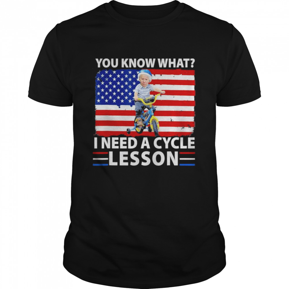 4th of July Biden bike accident i need a cycle lesson T-Shirt