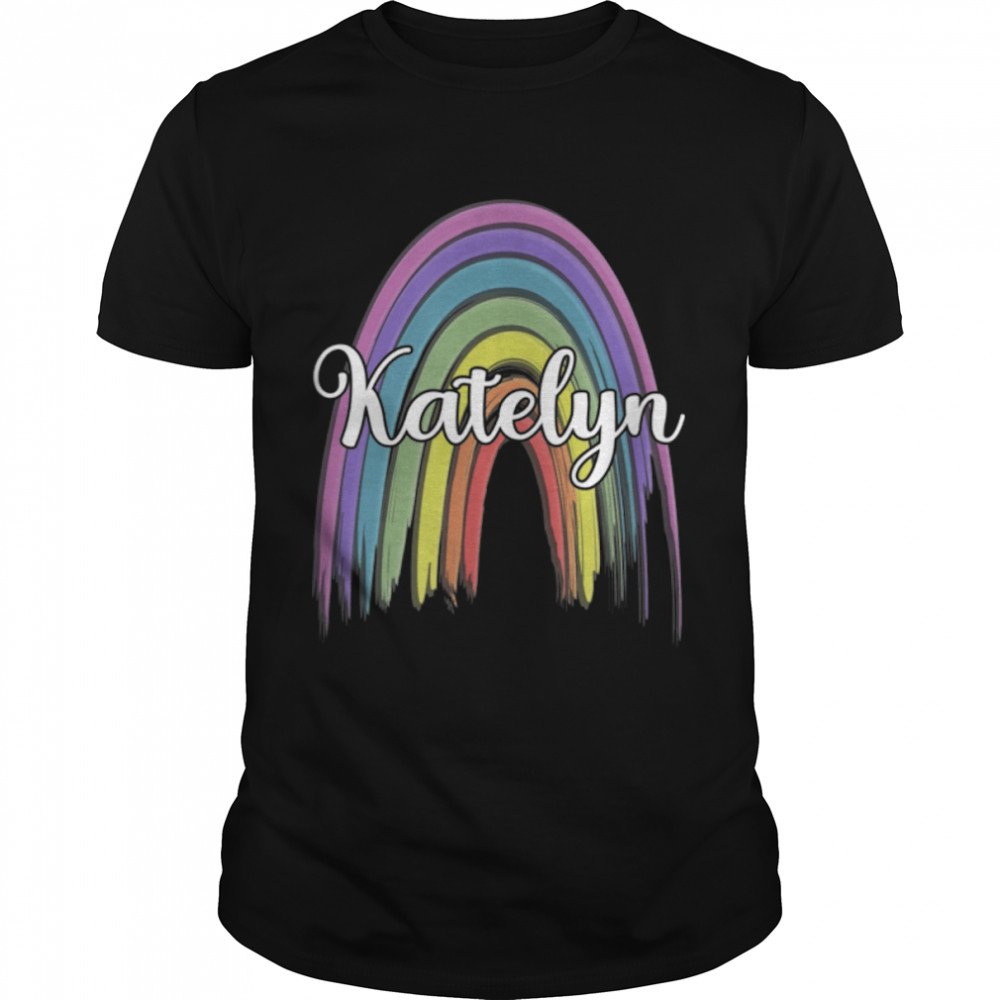 KATELYN Womens Rainbow Girls Custom Name T- B0B4K1PYFT Classic Men's T-shirt