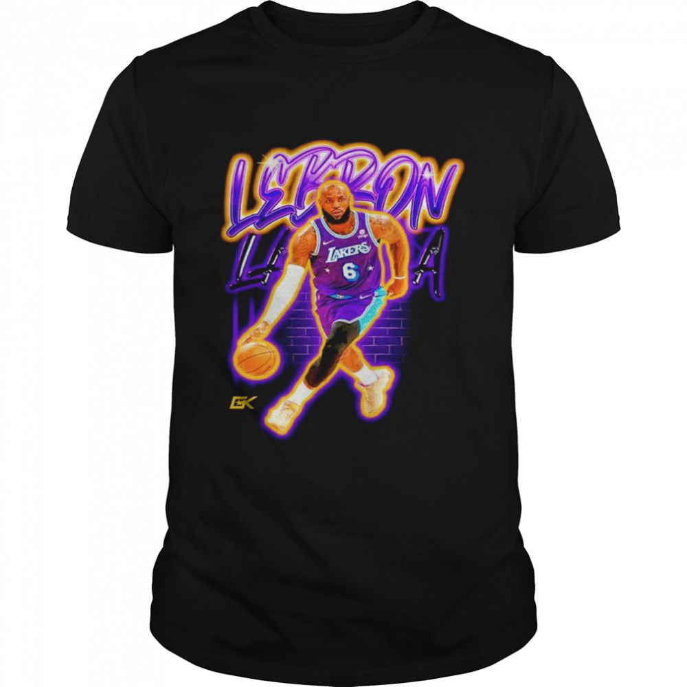 Lebron LA Mural shirt Classic Men's T-shirt