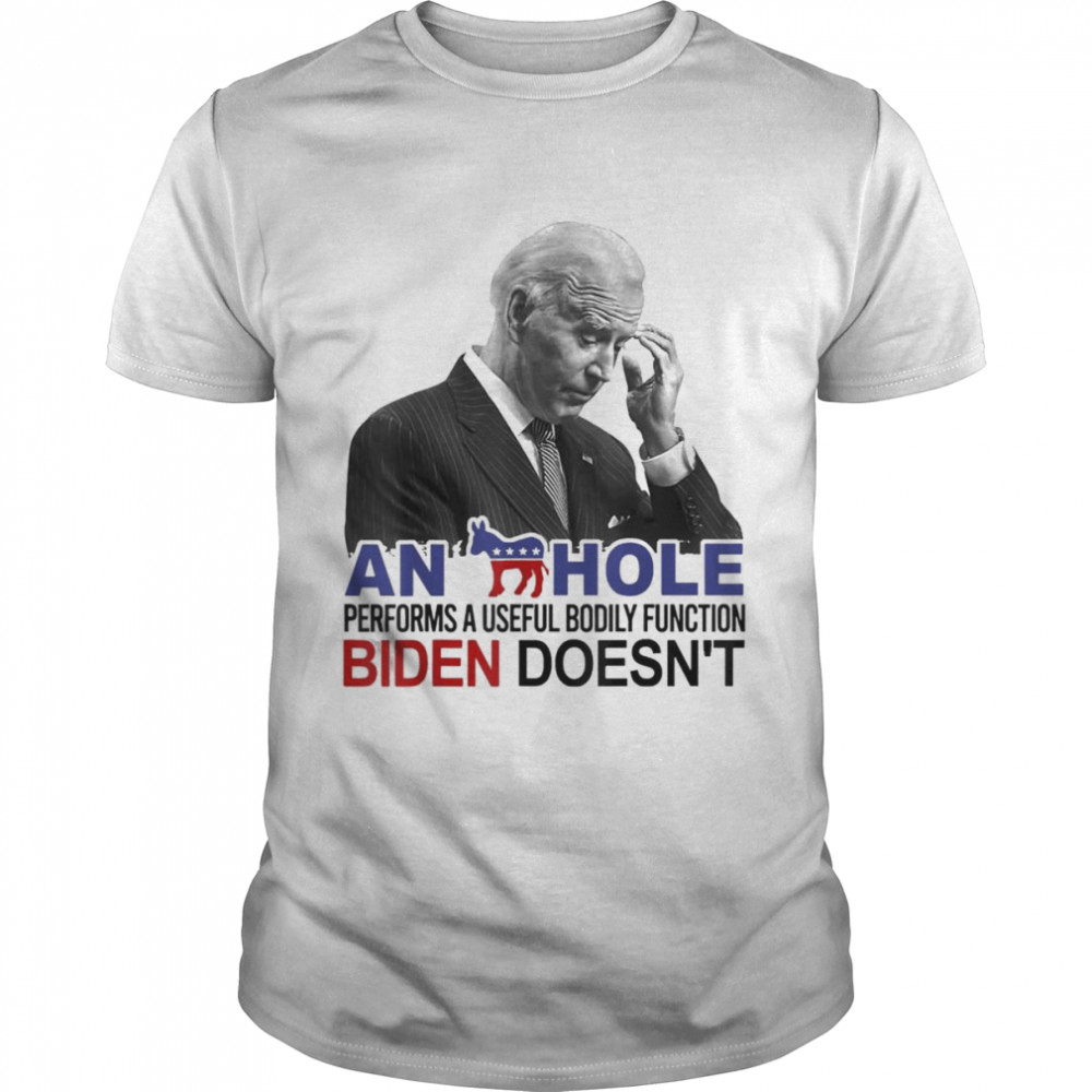 A Donkey Performs a Useful Bodily Function Biden Doesn’t T- Classic Men's T-shirt