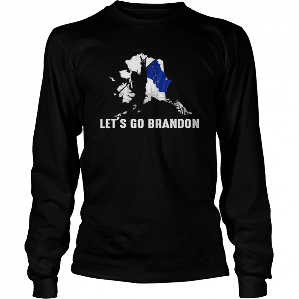 Alaska America Bigfoot Let’s Go Brandon  Long Sleeved T-shirt
