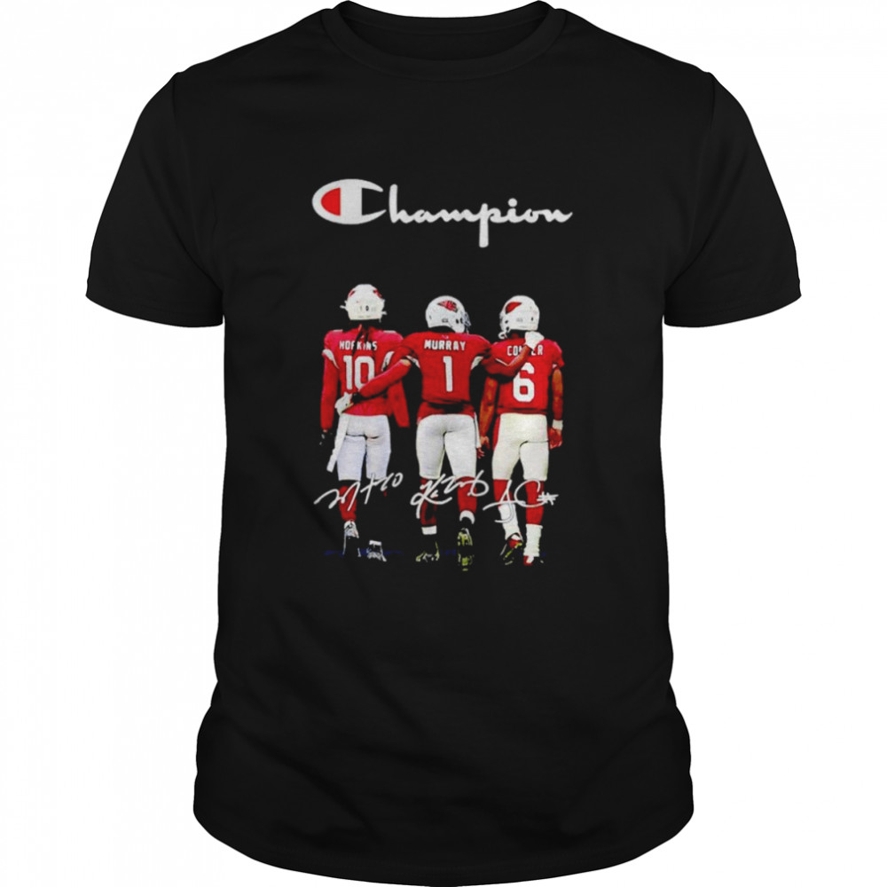 Arizona Cardinals Hopkins Murray Corner Champion signatures shirt Classic Men's T-shirt