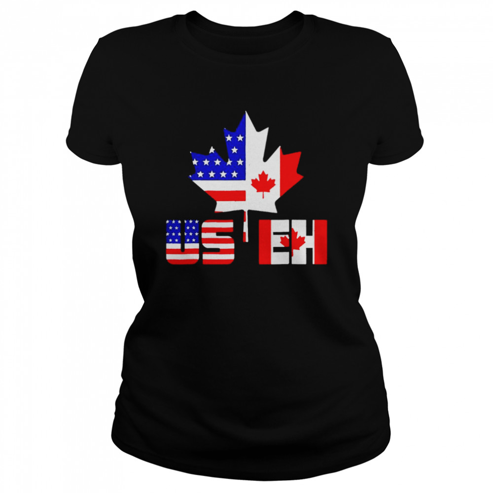 Happy Canada Day USA Pride US Flag Day USEH Canadian shirt Classic Women's T-shirt