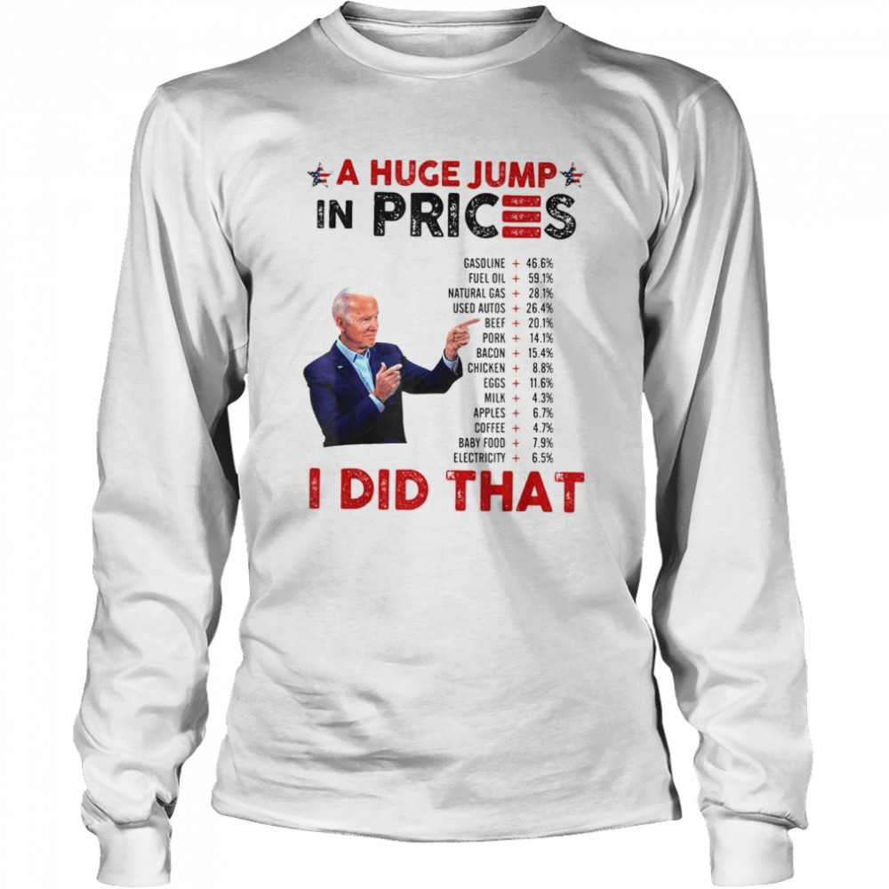 Joe Biden US Crisis I Did That Anti Biden Liberals T- Long Sleeved T-shirt