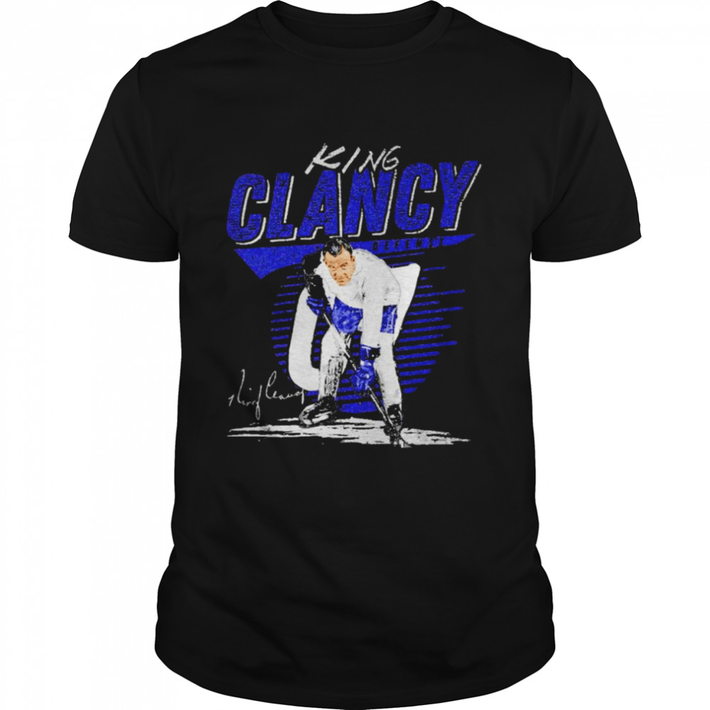 King Clancy Toronto Maple Leafs Comet signature shirt