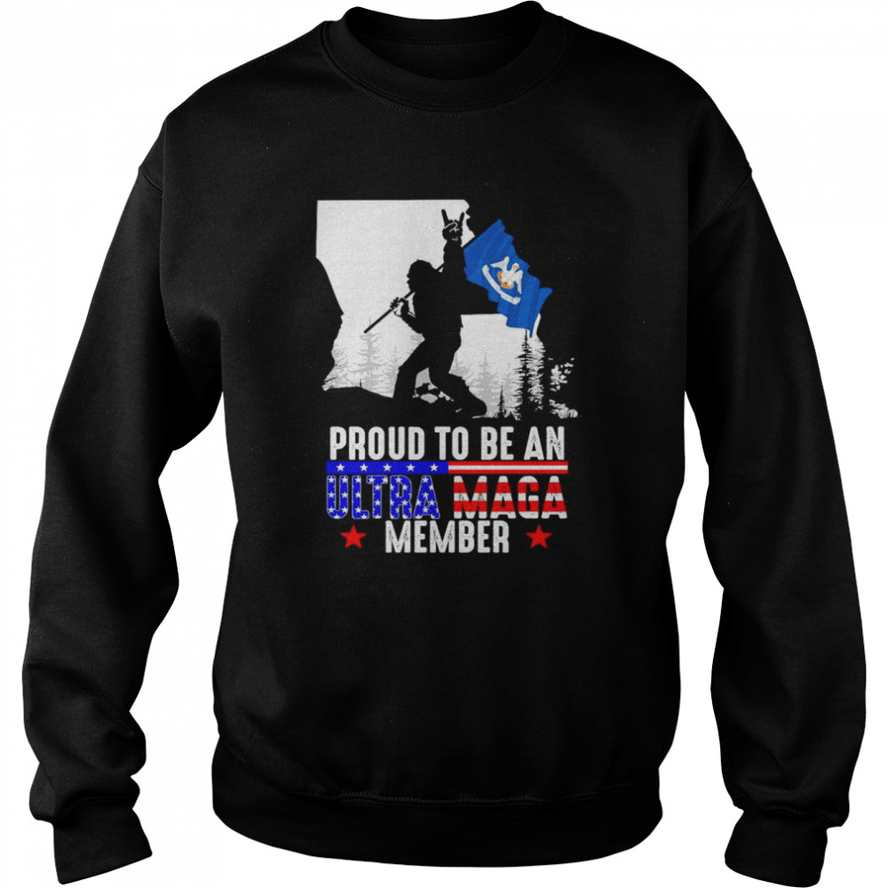 Louisiana America Bigfoot Proud To Be An Ultra Maga Member  Unisex Sweatshirt