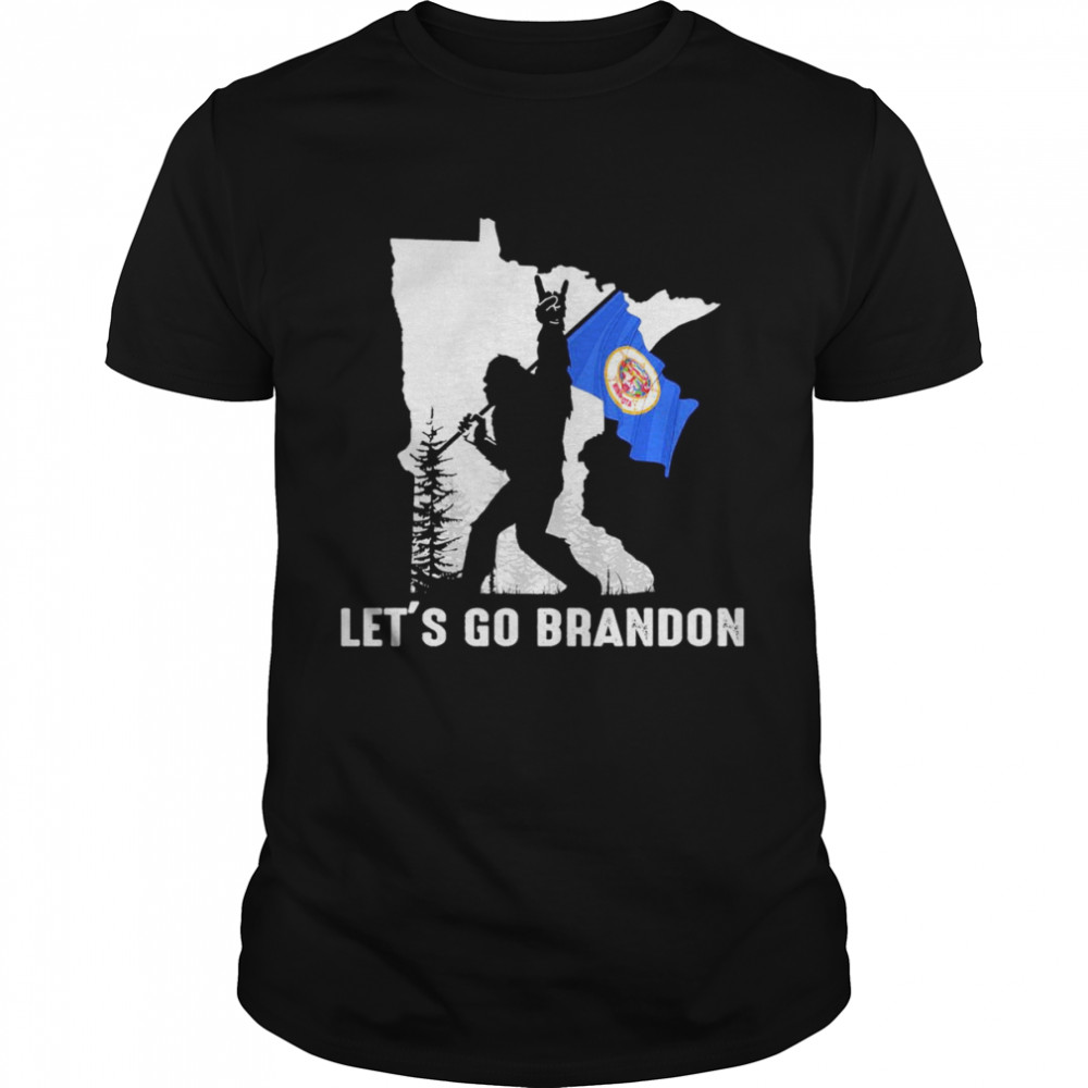 Minnesota America Bigfoot Let’s Go Brandon  Classic Men's T-shirt