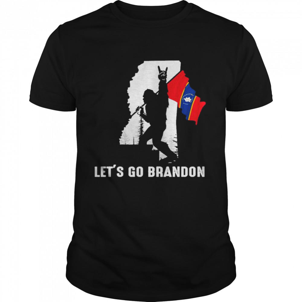 Mississippi America Bigfoot Let’s Go Brandon  Classic Men's T-shirt