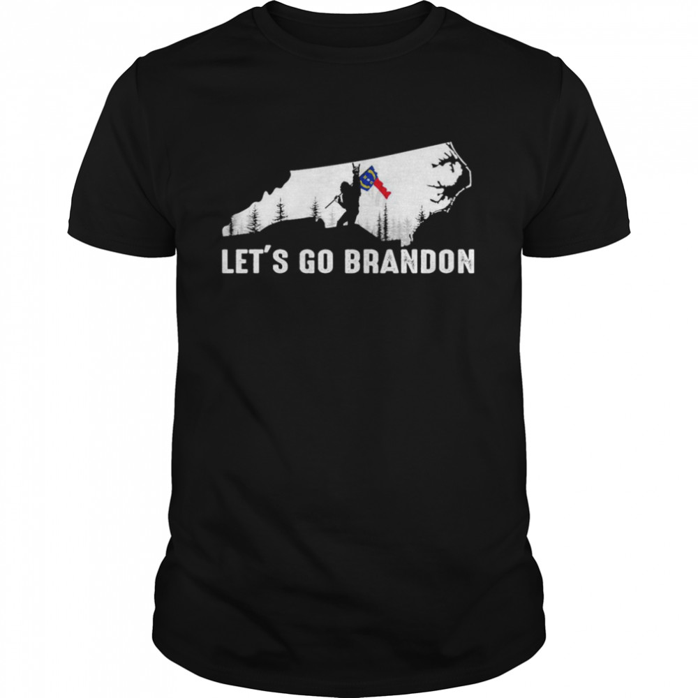 North Carolina America Bigfoot Let’s Go Brandon  Classic Men's T-shirt